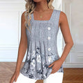Vintage-Tanktop Mit Blumendruck