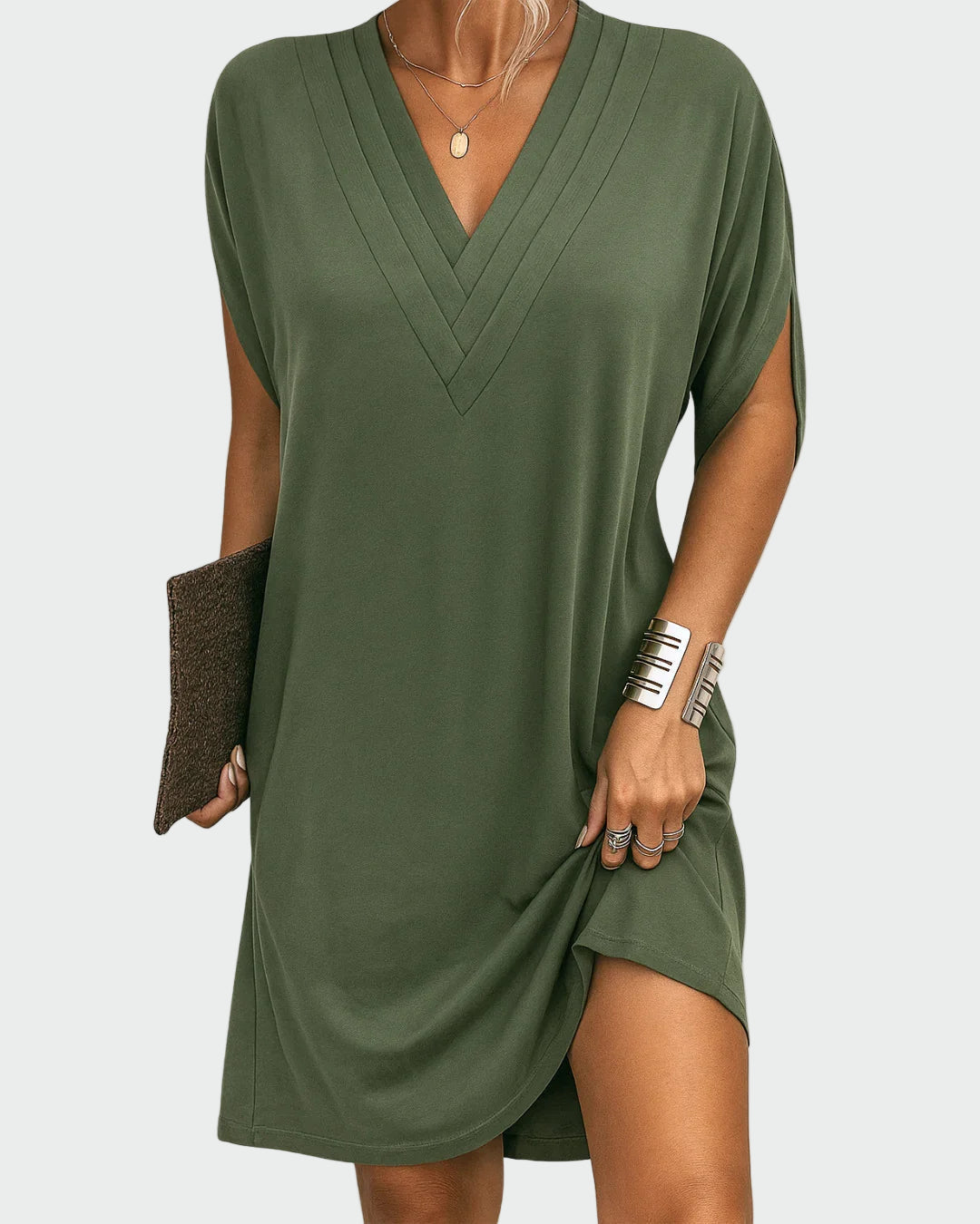 Afrodita | Vestido elegante con corte favorecedor y escote en V