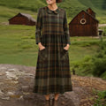 Vintage Kariertes Kleid