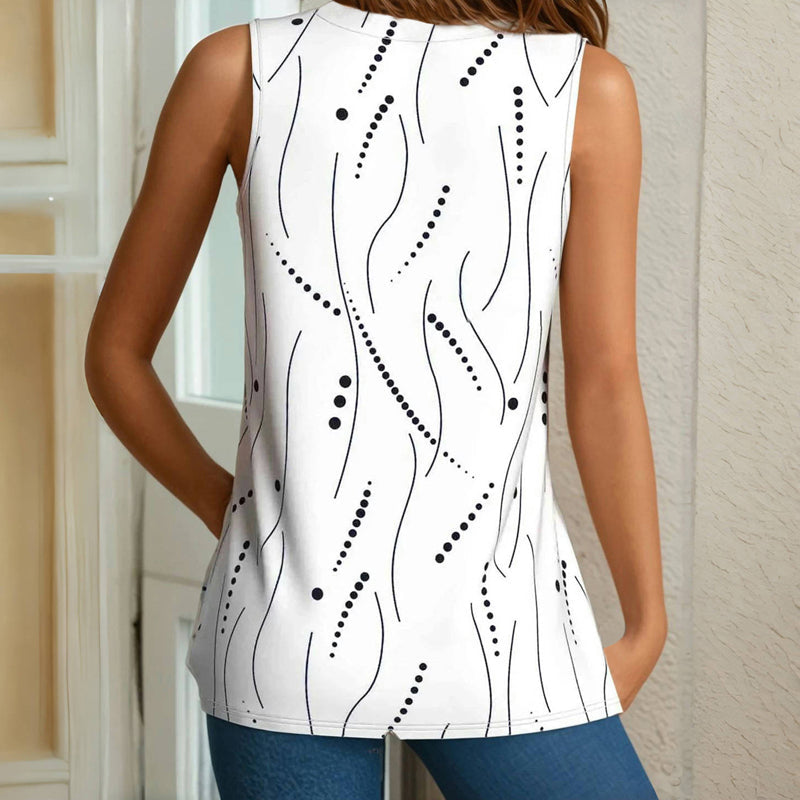 Lässiges Tanktop Mit Punkten