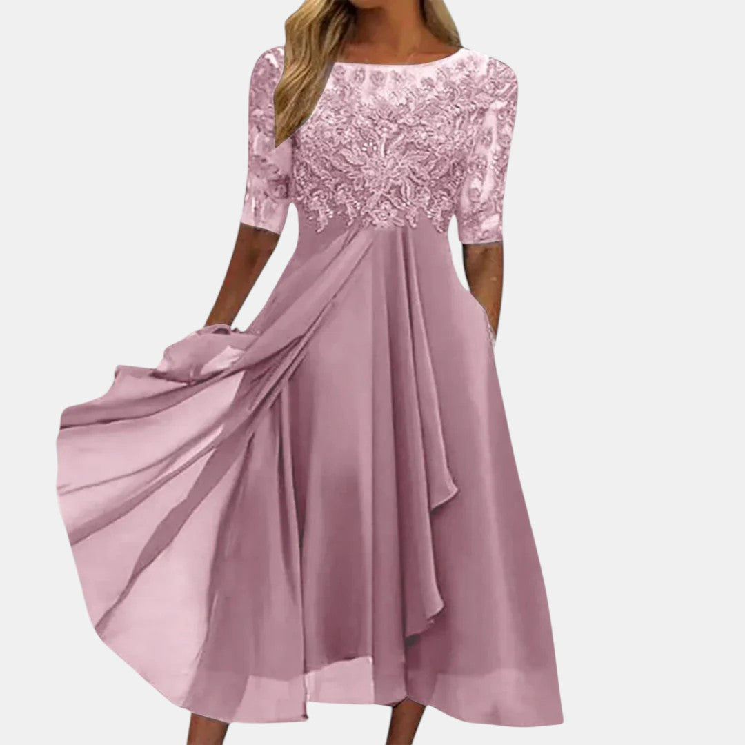 Rhonda | Elegante Abito in Pizzo