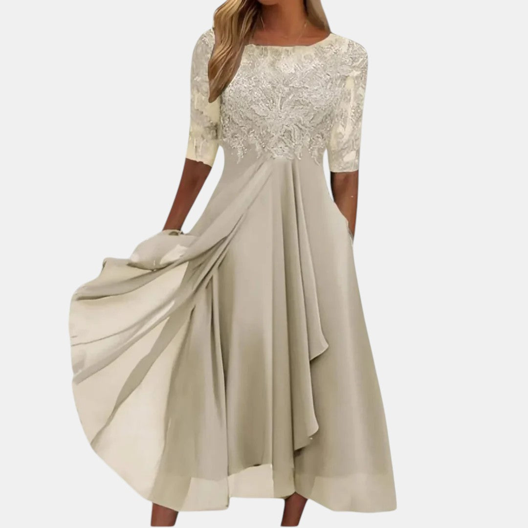 Rhonda | Elegante Abito in Pizzo
