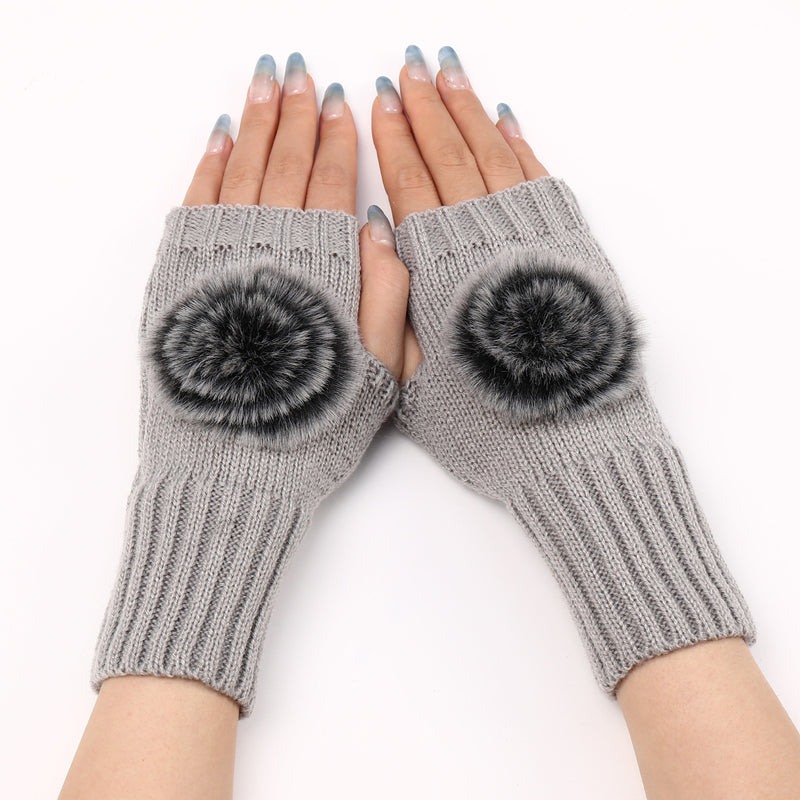 Einfarbig Warme Handschuhe