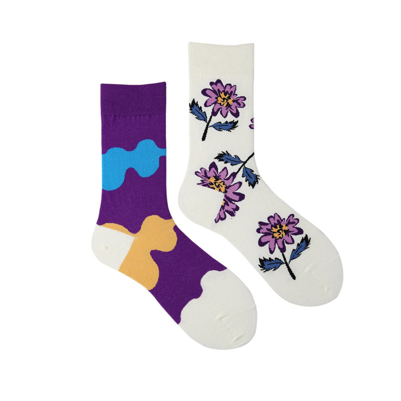 Lässige Asymmetrische Socken