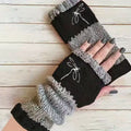 Warme Handschuhe Mit Libellenmuster