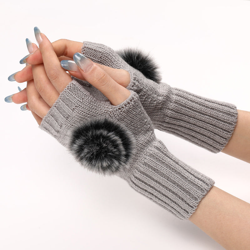 Einfarbig Warme Handschuhe