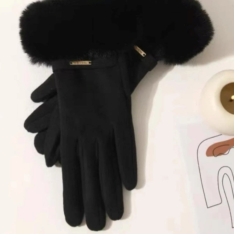 Einfarbige Warme Handschuhe