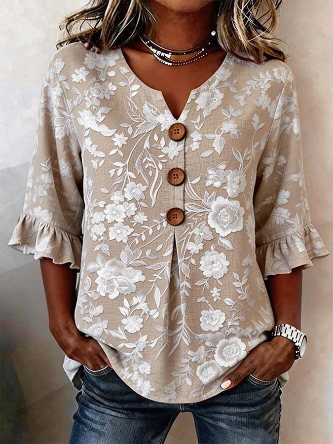 Elena | Top estampado casual