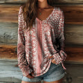 Vintage-T-Shirt Mit Blumendruck