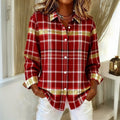 Vintage Karierte Bluse