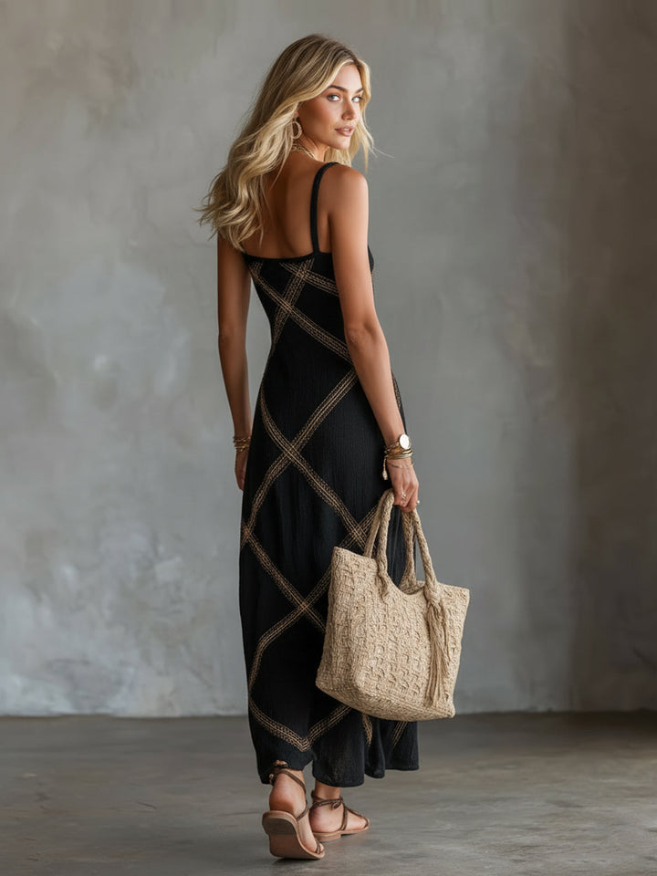 Sofia | Abito Maxi Geometrico