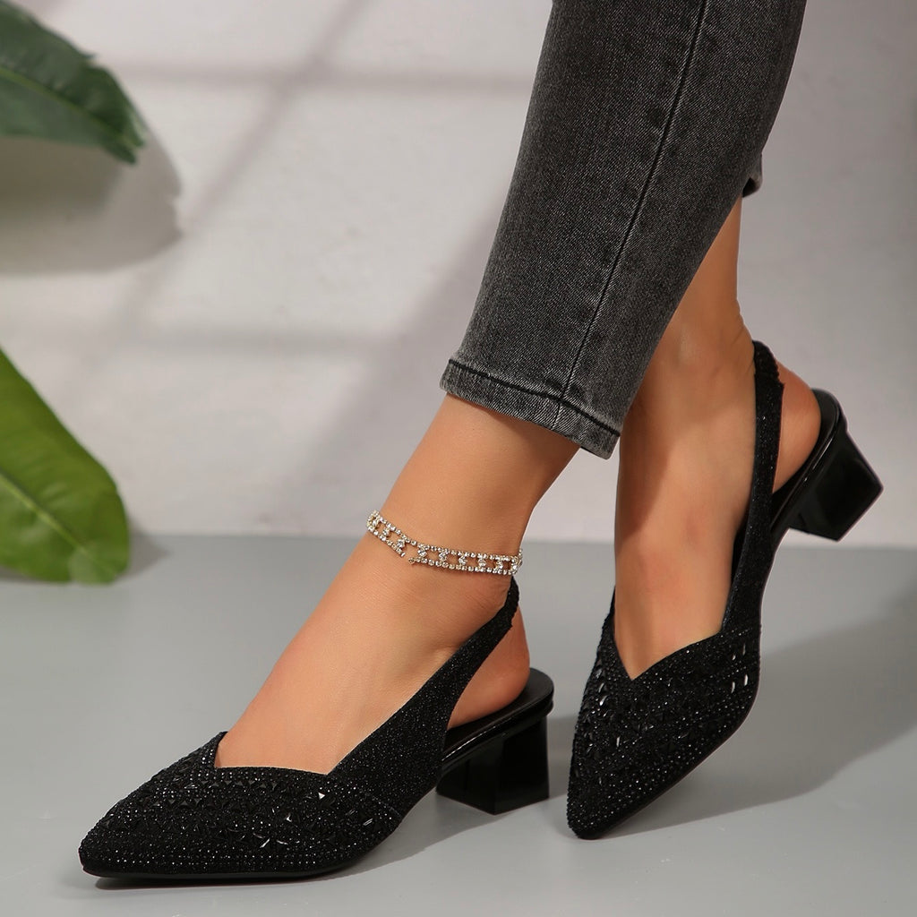 Valentina | Sandali Eleganti con Strass Luminosi