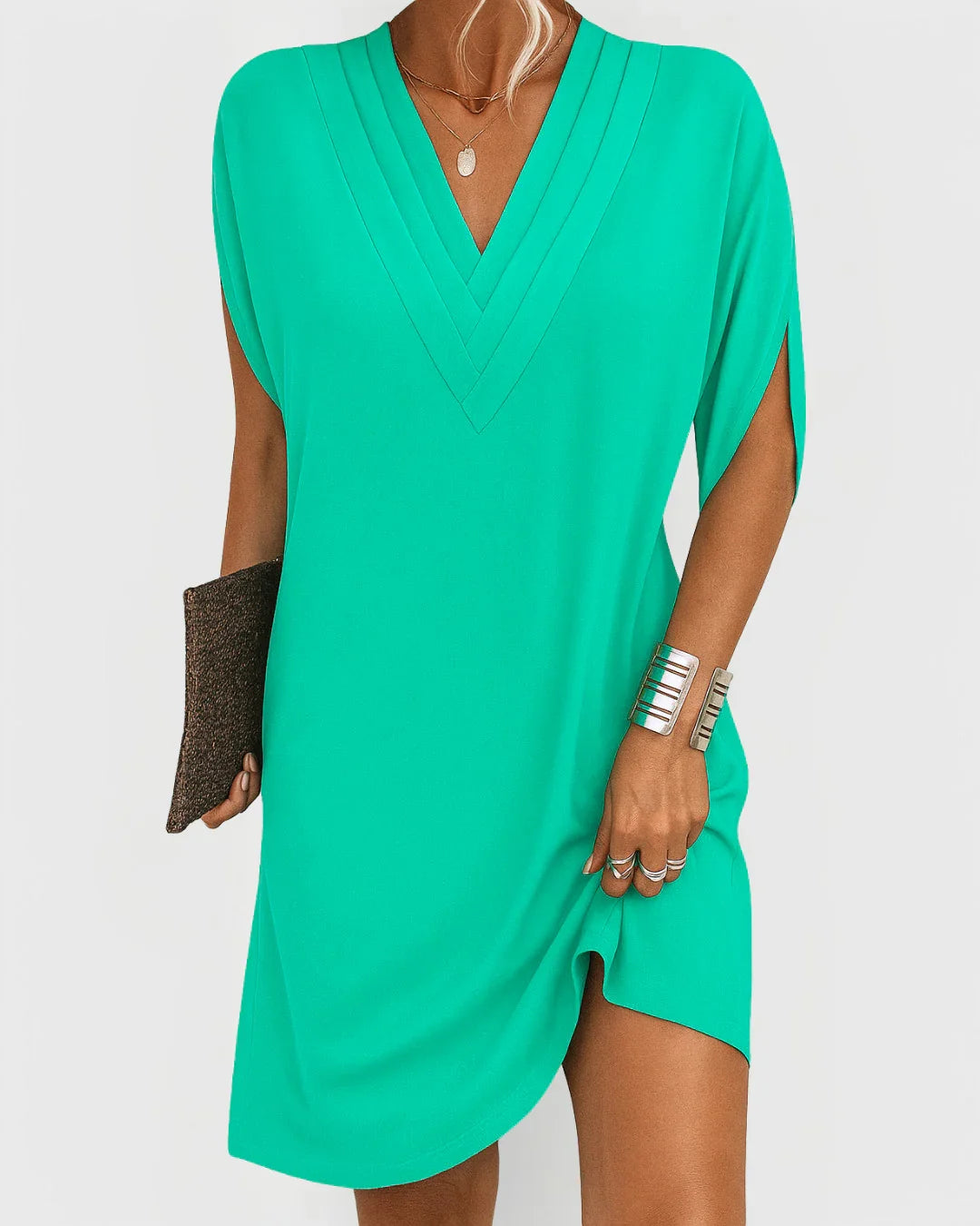Afrodita | Vestido elegante con corte favorecedor y escote en V
