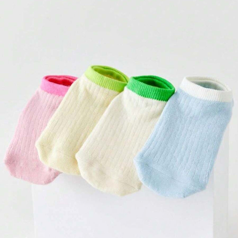 Lässige Socken Mit Farbblockmuster