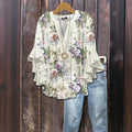 Lässige Bluse Mit Blumenmuster