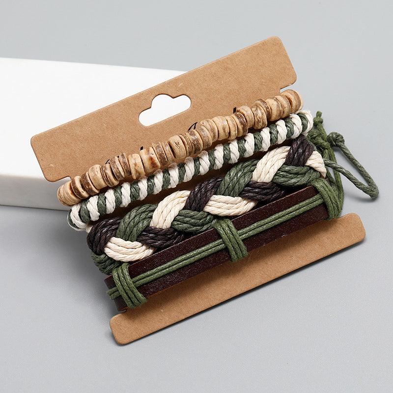 Vintage Gewebtes Armband-Set