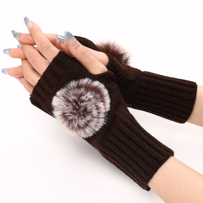 Einfarbig Warme Handschuhe