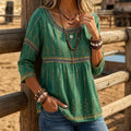 Vintage Lässige Bluse