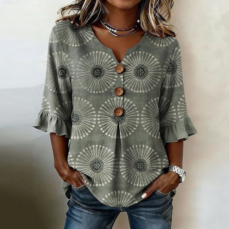 Vintage Lässige Bluse