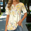 Elegante Bluse Mit Blumendruck
