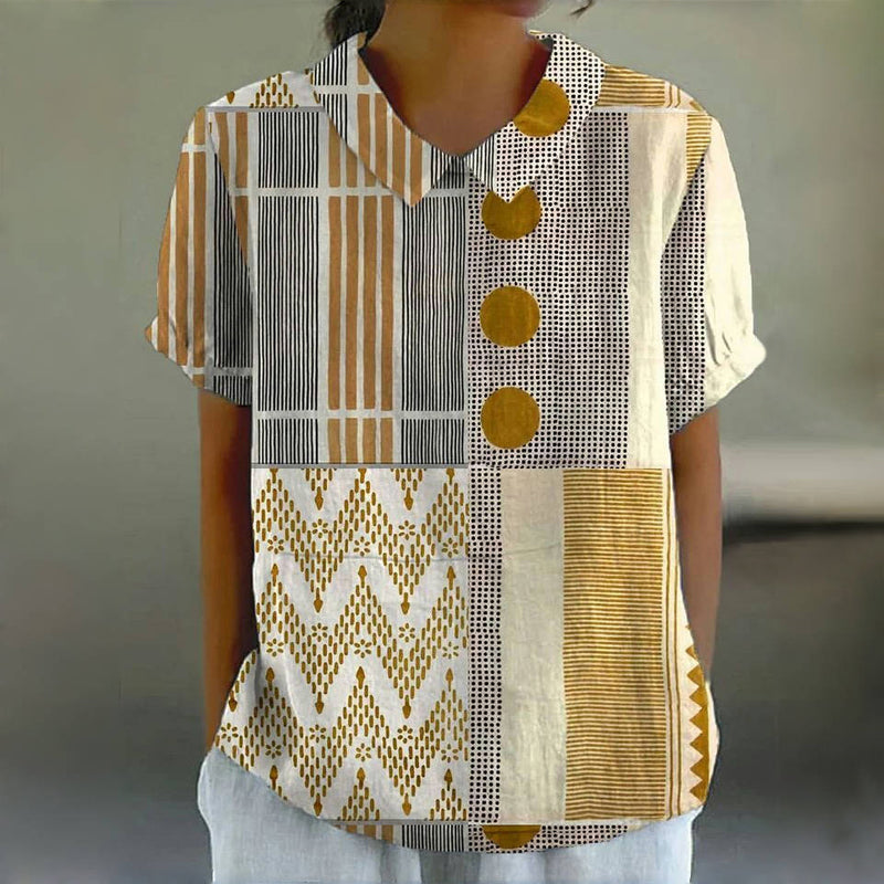 Vintage Lässige Bluse