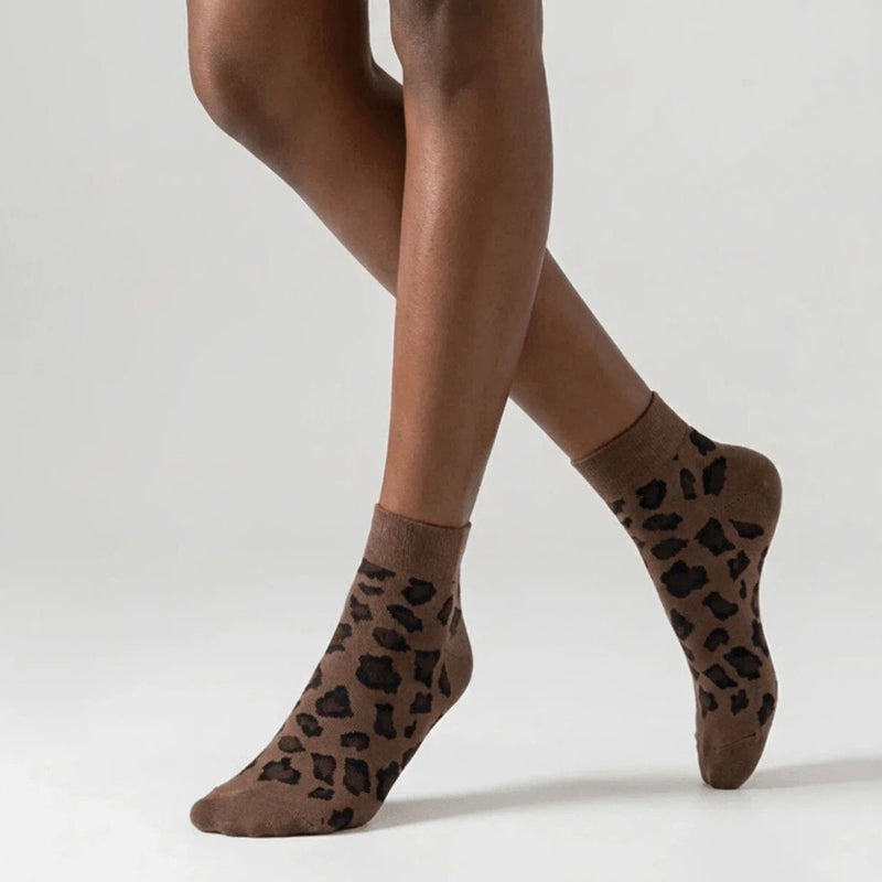 Vintage-Socken Mit Leopardenmuster