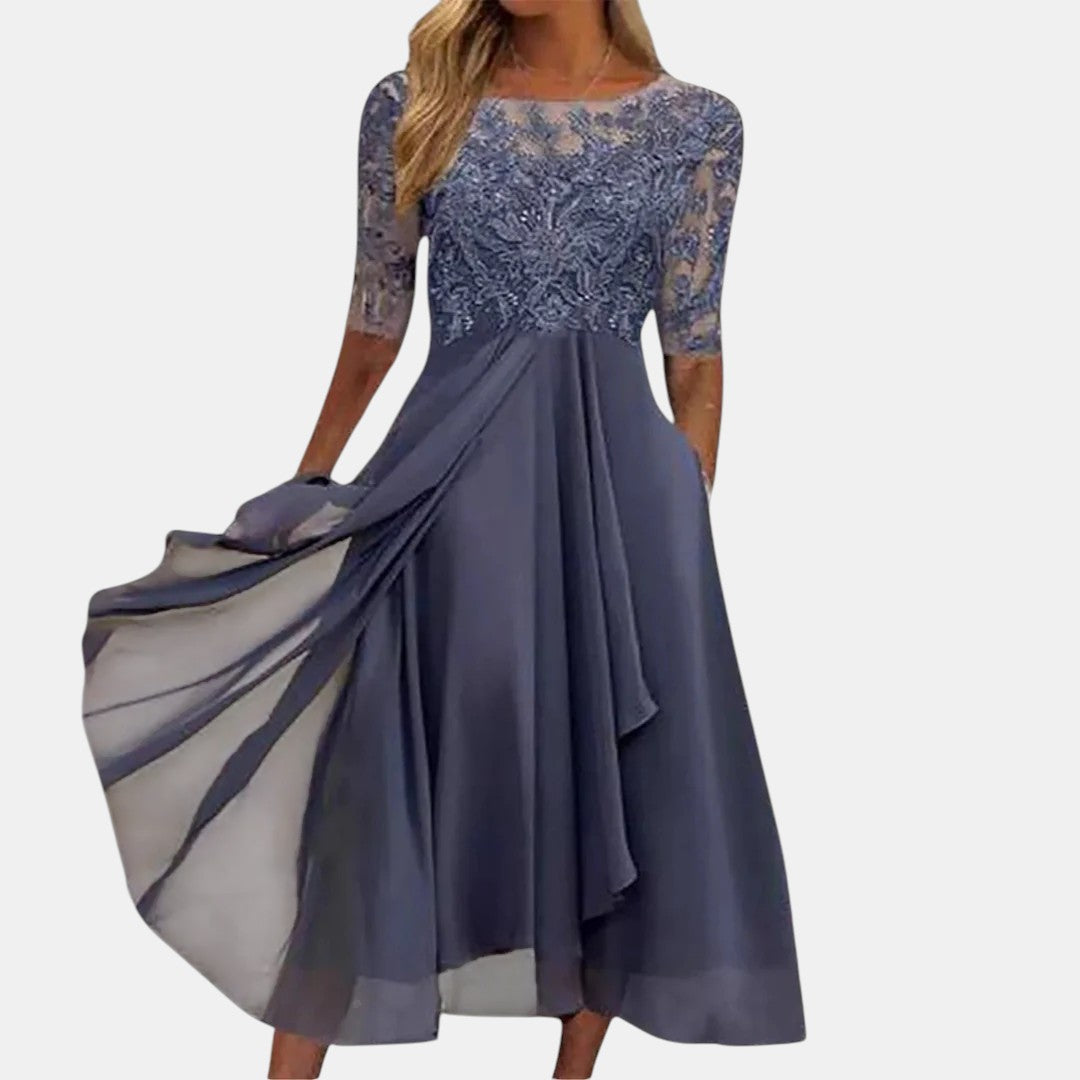 Rhonda | Elegante Abito in Pizzo