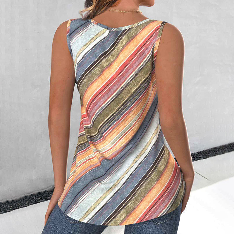 Bunt Gestreiftes Tanktop
