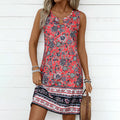 Vintage-Kleid Mit Ethno-Print
