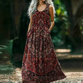 Vintage-Kleid Mit Ethno-Print