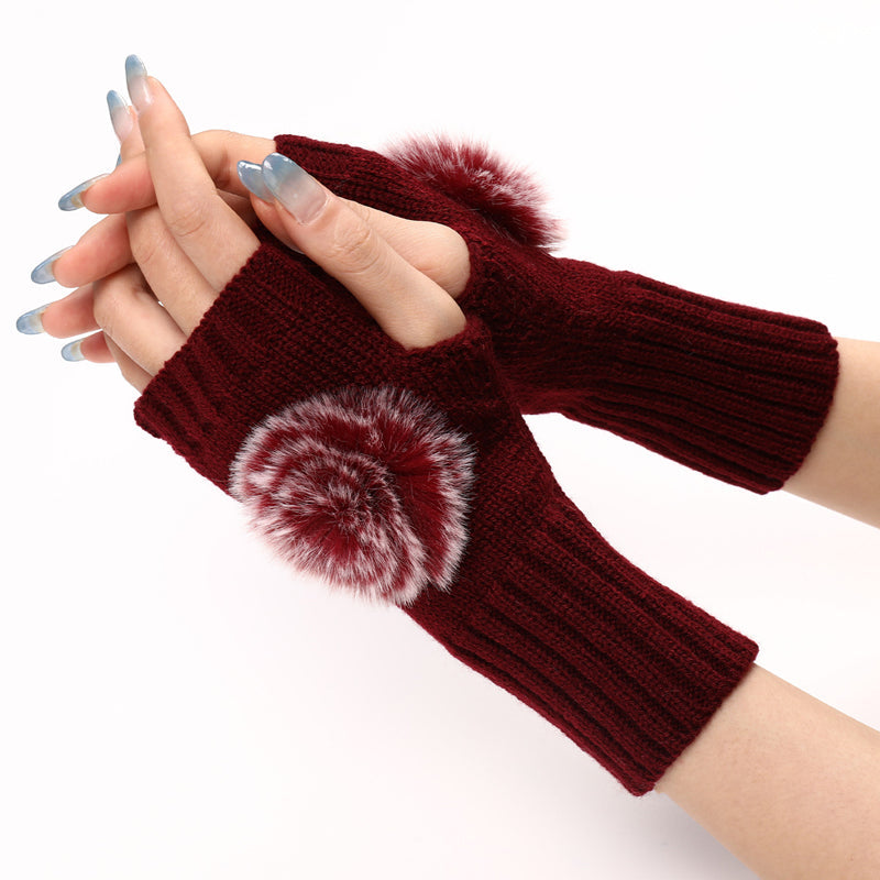 Einfarbig Warme Handschuhe