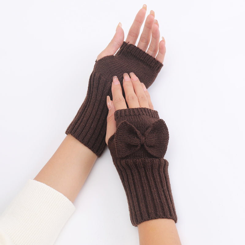 Einfarbige Warme Handschuhe
