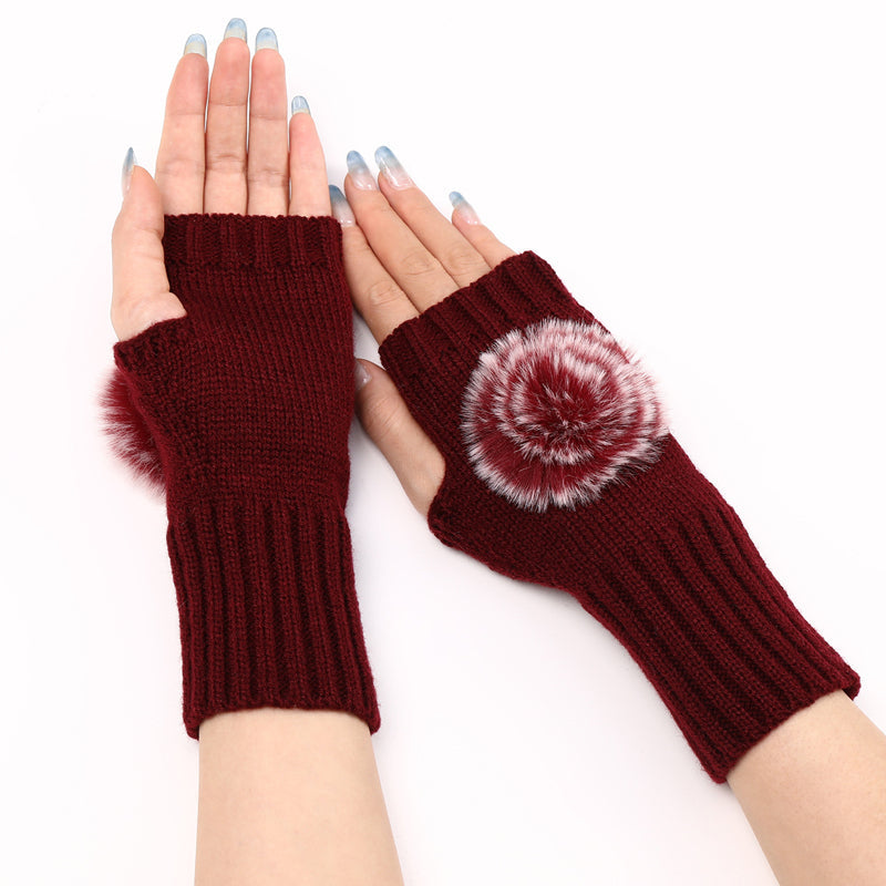 Einfarbig Warme Handschuhe