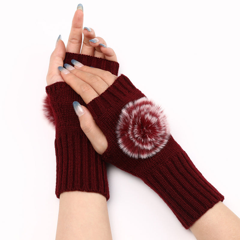 Einfarbig Warme Handschuhe
