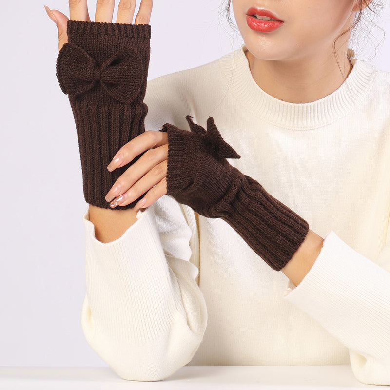 Einfarbige Warme Handschuhe