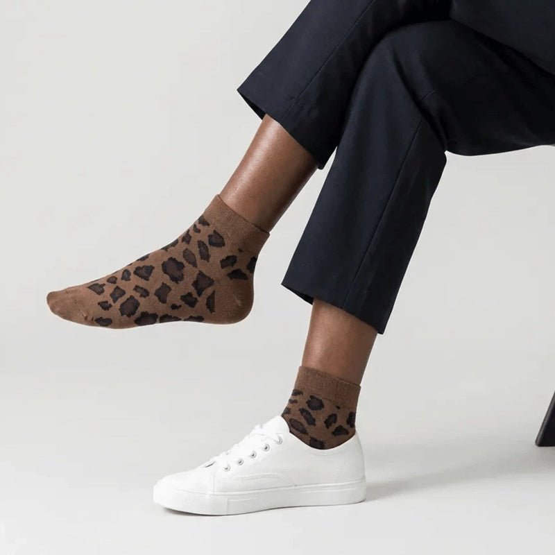 Vintage-Socken Mit Leopardenmuster