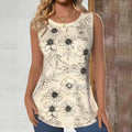 Vintage-Tanktop Mit Blumendruck