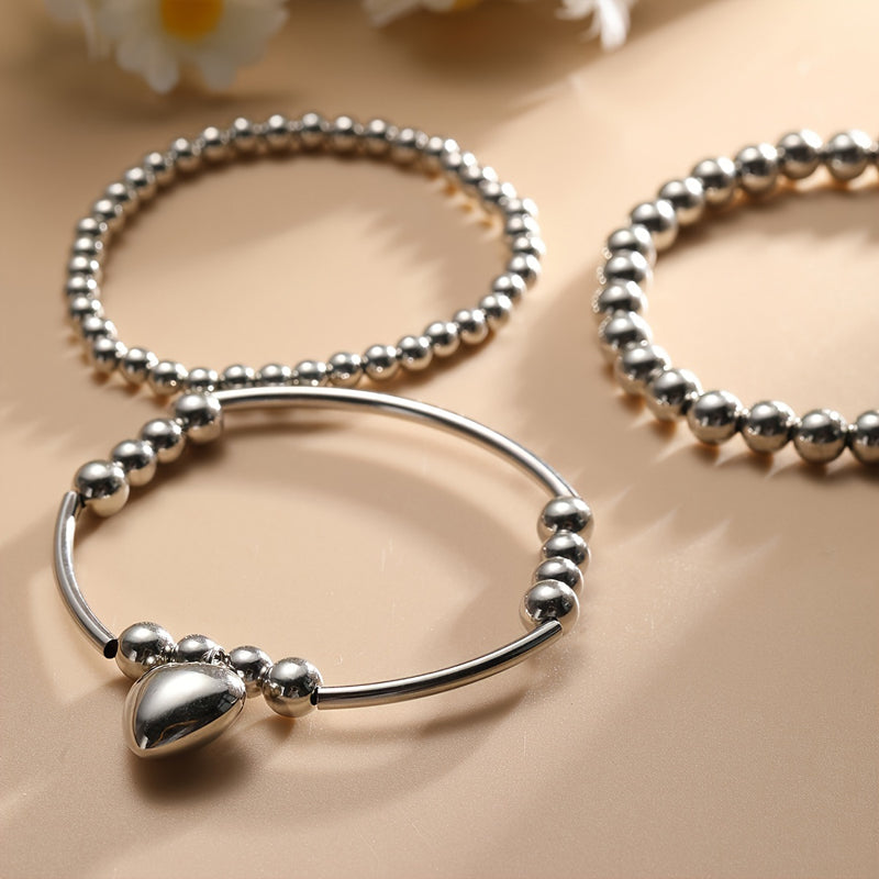 Herz Perlenarmband