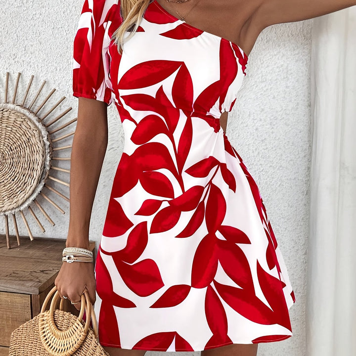 Alma | Vestido asimétrico estampado de verano