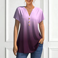Lässiges Bluse Mit Farbverlauf
