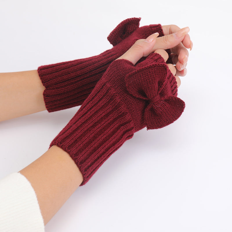 Einfarbige Warme Handschuhe