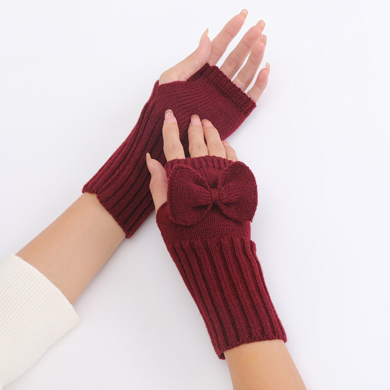 Einfarbige Warme Handschuhe