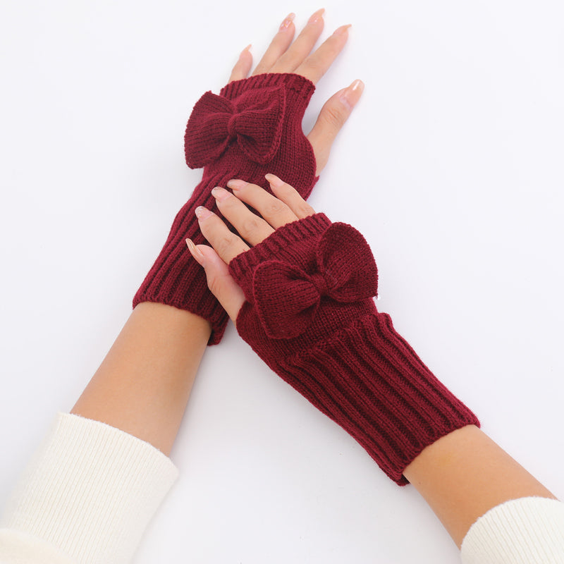 Einfarbige Warme Handschuhe