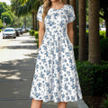 Vintage Kleid Mit Blumendruck
