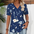 Vintage T-Shirt Mit Blumendruck