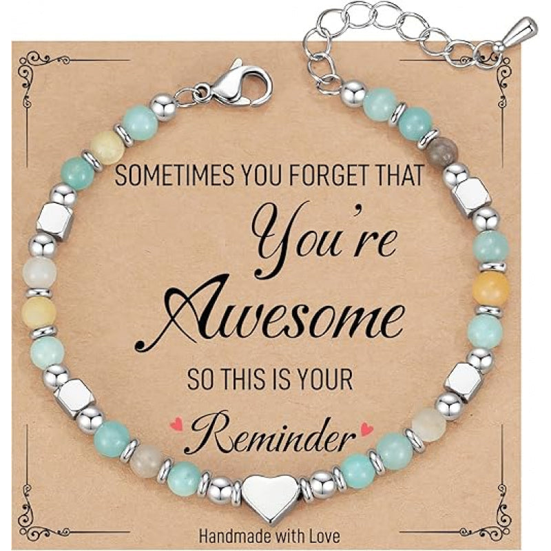 Bohemian Herz Perlenarmband