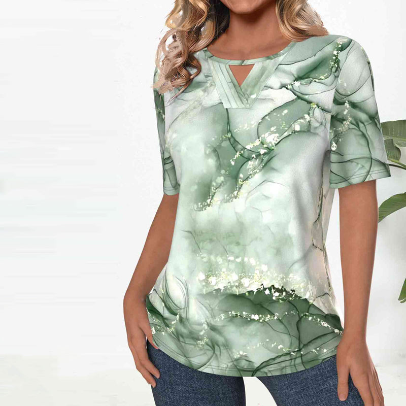 Vintage-Bluse Mit Farbverlauf