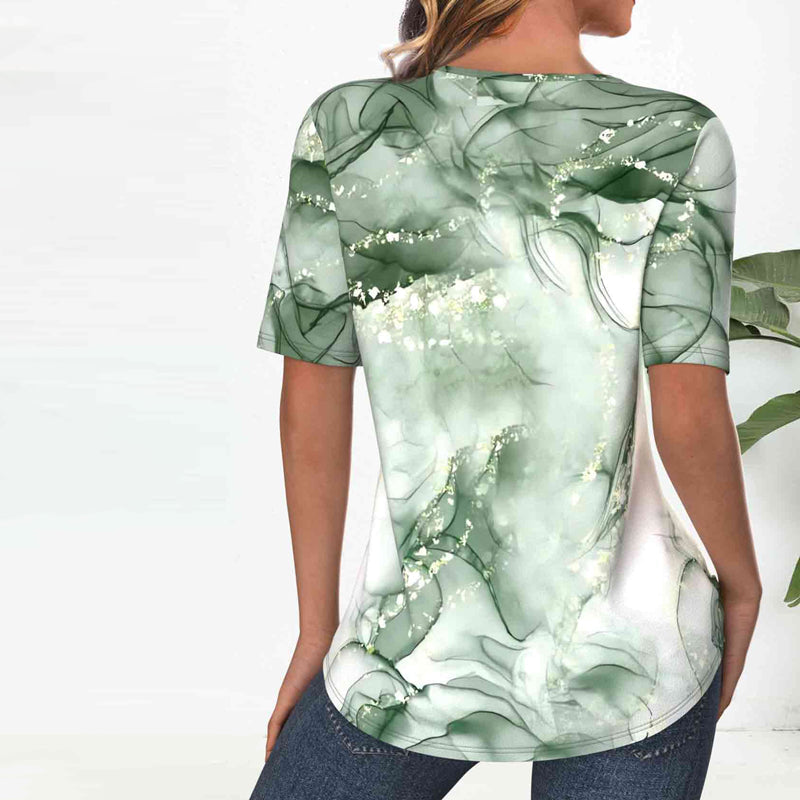 Vintage-Bluse Mit Farbverlauf