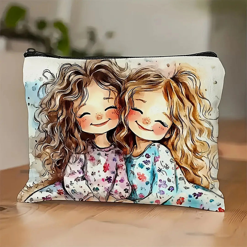 Tasche Mit Niedlichem Mädchenmuster