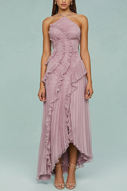 Rosé | Vestido Largo Plisado